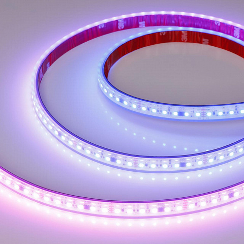 Светодиодная лента герметичная SPI-PS-A120-12mm 24V RGB-PX6-BPT (23 W/m, IP67, 2835, 5m) Arlight 049452