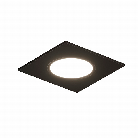 DK3102-BK Встраиваемый влагозащищенный светильник, IP65, до 10 Вт, LED, GU5,3, черный