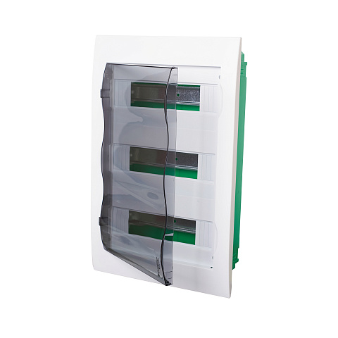 Systeme Electric EASY 9 Корпус встраиваемый с прозрачной дверью 3ряд/36мод, IP40, IK07, 63А, 2 клеммы