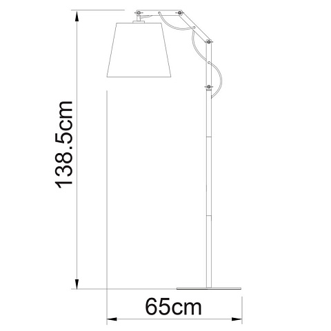 Торшер ARTE Lamp A5700PN-1WH