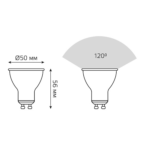 Светодиодная лампа Gauss 13617