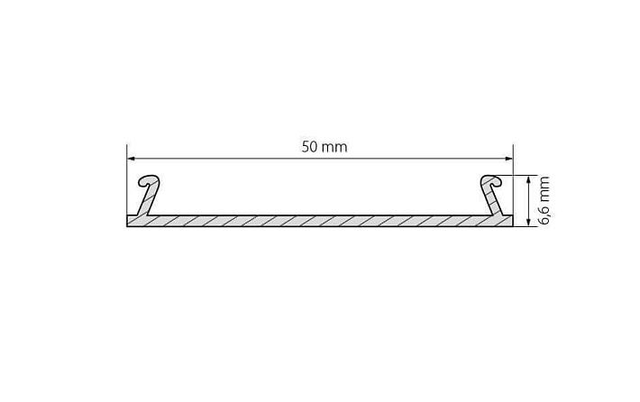 Профиль Arlight-верх TOP-LINIA53-С-2000 ANOD 016990