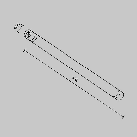 Соединитель для шинопровода Maytoni CA011-L500-B
