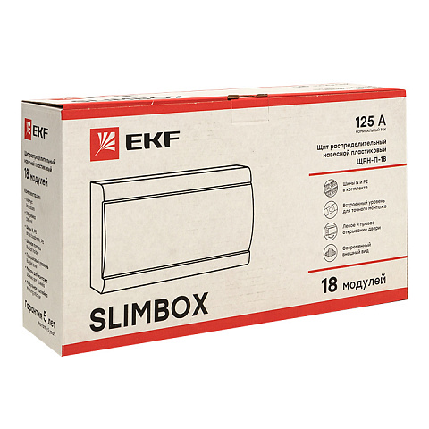 EKF PROxima SlimBox Щит распред. навесной ЩРН-П-18 IP41