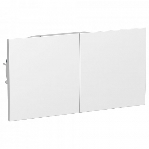 Systeme Electric AtlasDesign Бел Розетка с/з двойная, со шторками с крышкой, 16А, в сборе