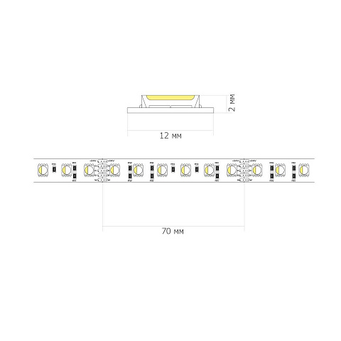 Светодиодная лента ST Luce 18W/m 4000К+RGB 5M ST1005.418.20RGBW.1