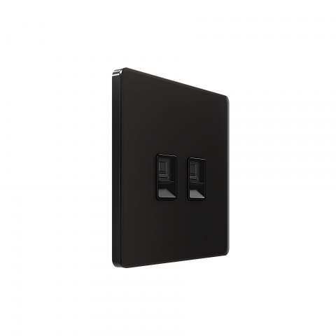 Systeme Electric Systeme Infinity Полярная ночь Розетка информационная RJ-45 кат.6 2-я