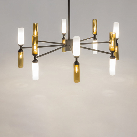 Люстра на штанге Maytoni MOD177PL-16G