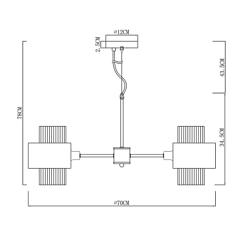 Подвесная люстра ARTE Lamp A4076LM-5CC