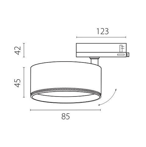 Светильник на шине Lightstar A5536QT60G