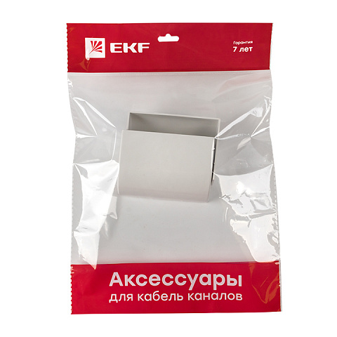 EKF PROxima Заглушка (100х40) (2 шт) Plast Белый