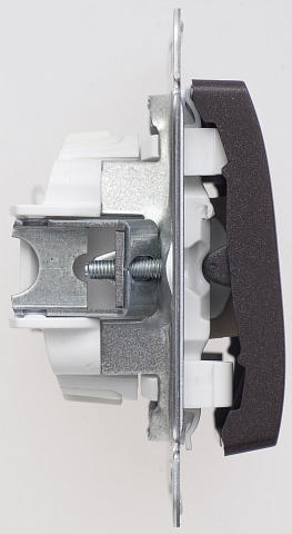 Systeme Electric Glossa Шоколад Выключатель 2-клавишный, сх.5, 10АХ