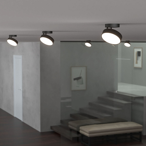 Накладной светильник Elektrostandard Pila черный 12W 4200К (25135/LED)