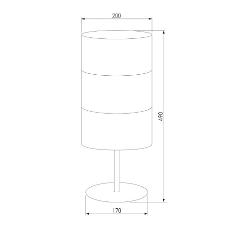 Настольная лампа TK Lighting 5059 Bogart White