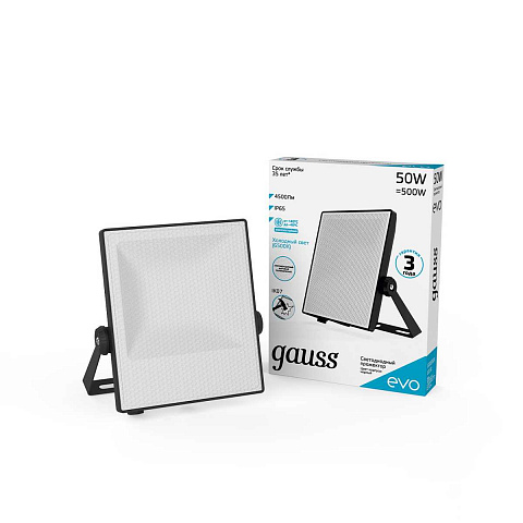 Прожектор светодиодный Gauss Evo 50W 6500К 687511350
