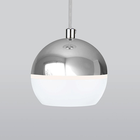 Подвесной светодиодный светильник Elektrostandard DLS023 9W 4200K белый/хром a047803