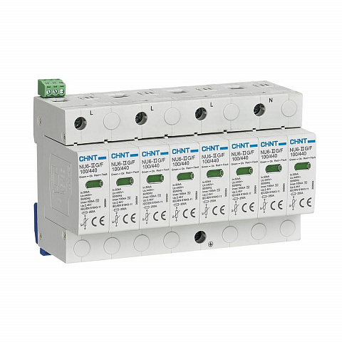 CHINT Ограничитель имп. перенапр. NU6-IIG 4Р In=40kA Uc=440B Im=100kA (R)