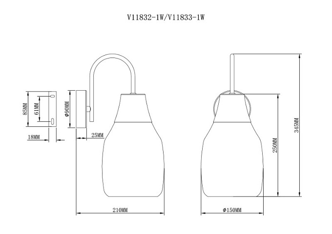 Бра Moderli V11833-1W