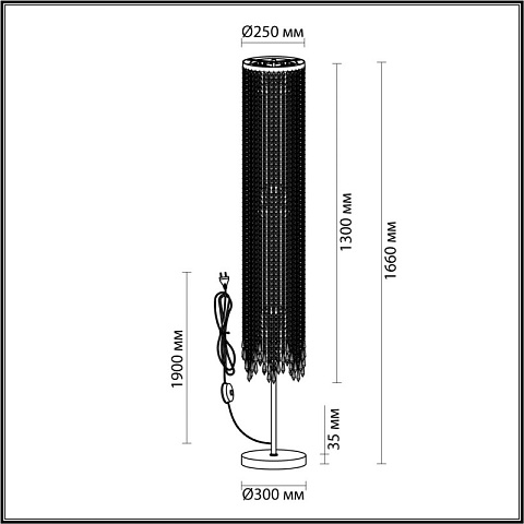 Торшер Odeon Light 5028/3F
