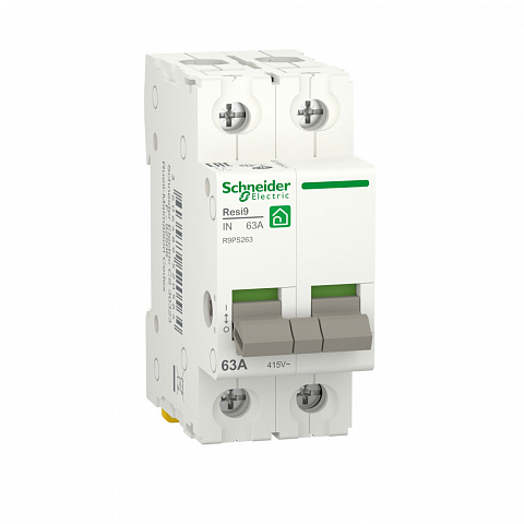 Schneider Electric RESI9 Выключатель нагрузки (мод. рубильник) 63А 2P
