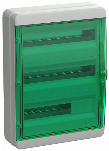 IEK TEKFOR Корпус пласт. КМПн-54 IP65 зелен. прозр. дверь