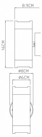 Уличный настенный светильник Arte Lamp Atlas A3503AL-2WH