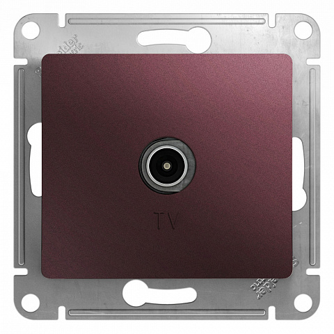 Systeme Electric Glossa Баклажановый Розетка TV оконечная 1DB