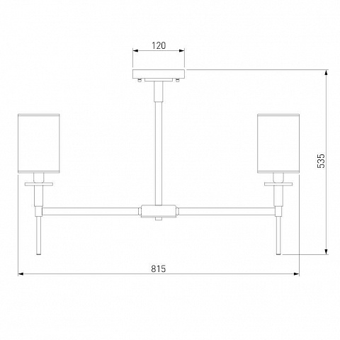 Подвесная люстра Eurosvet Brielle 60132/8 хром