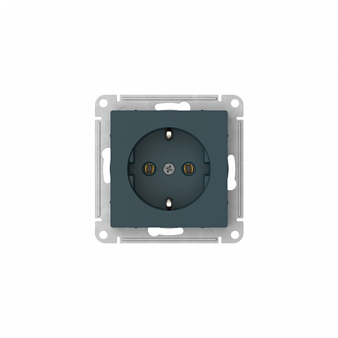 Systeme Electric AtlasDesign Изумруд Розетка с заземлением, 16А, мех., быстрозажим. клем.