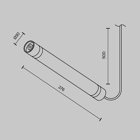 Соединитель для шинопровода Maytoni CA011-L300-100W-B