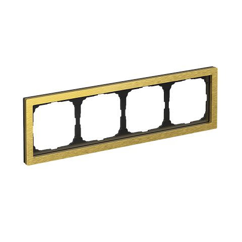Systeme Electric ArtGallery Pure Металл Золото Рамка 4-ая