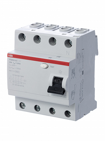 ABB FH204AC УЗО 4P 25A 30mA (AC)