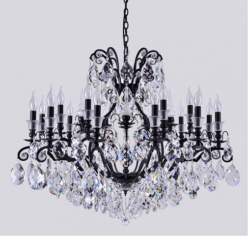 Подвесная люстра Crystal Lux MAGNIFICO SP19 BLACK/TRANSPARENT