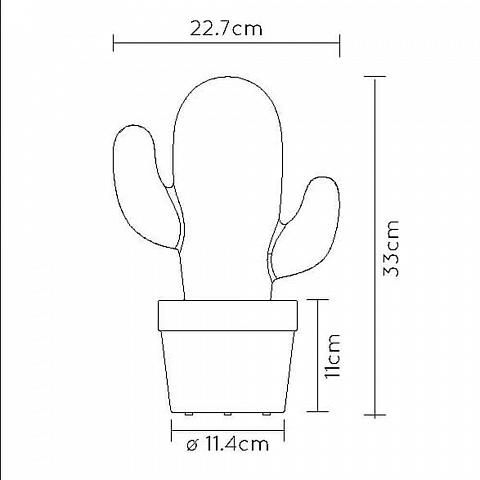Уличный светодиодный светильник Lucide Cactus 13813/02/31