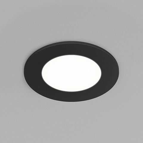 DK3101-BK Встраиваемый влагозащищенный светильник, IP65, до 10 Вт, LED, GU5,3, черный