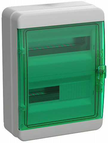 IEK TEKFOR Корпус пласт. КМПн-24 IP65 зелен. прозр. дверь