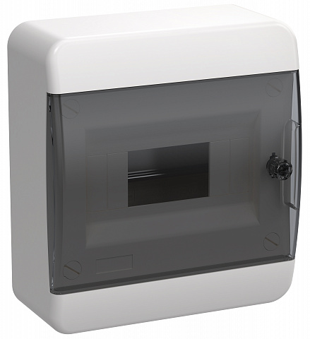 IEK TEKFOR Корпус пласт. ЩРН-П-8 IP41 черн. прозр. дверь