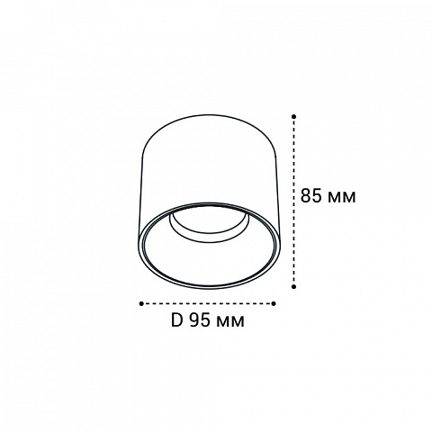 Влагозащищенный светильник ITALLINE IT06-6036 white 4000K