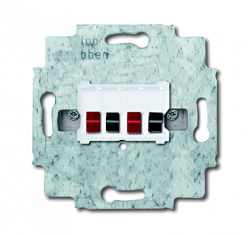 ABB BJE Мех Бел Аудиорозетка 2-ая (накладки 1766-хх и 2539-21х)