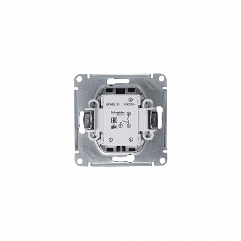 Systeme Electric AtlasDesign Грифель Выключатель 2-клавишный сх.5, 10АХ, механизм