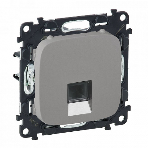 Legrand Valena ALLURE DIY Алюм Розетка комп(RJ45) 1-ая 5 кат UTP