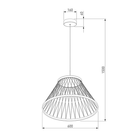 Подвесной светодиодный светильник Eurosvet Cesta 40017/1 LED коричневый