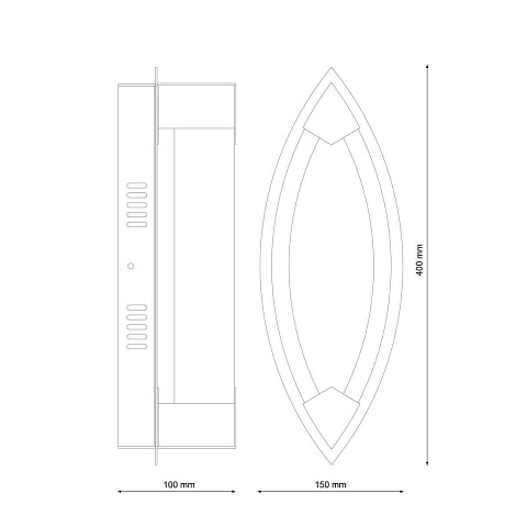 Настенный светильник Lucia Tucci Modena W172.1 Large LED400
