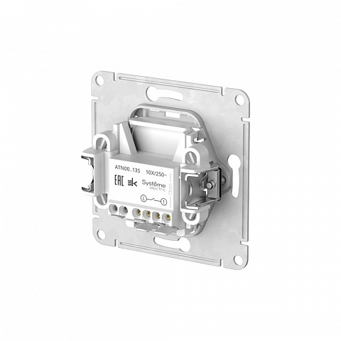 Systeme Electric AtlasDesign Карбон Выключатель 1-клавишный с подсвет.,сх.1а, 10АХ, мех., быстрозажим. клем.