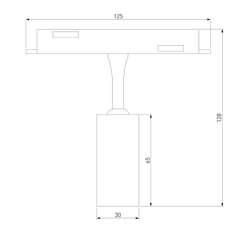 Трековый светодиодный светильник Elektrostandard Slim Magnetic Dim Cantors 85071/01 латунь a063531