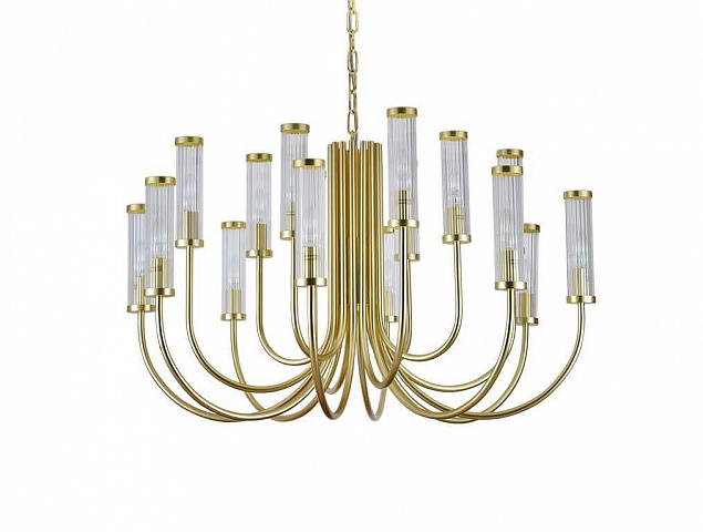 Подвесная люстра Newport 4558+4+4/C mat.gold