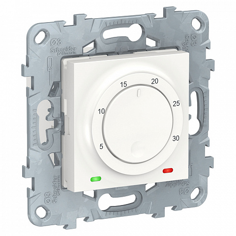 Schneider Electric Unica New Бел Термостат электронный, 8А, встроенный термодатчик
