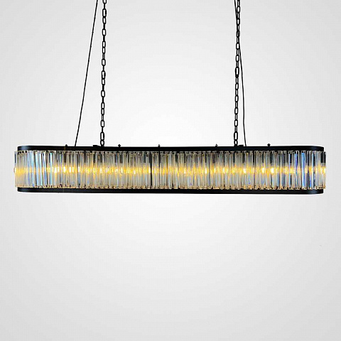 Подвесная люстра Imperium Loft Rh 1920S Odeon Clear Glass Black 180 248522-22
