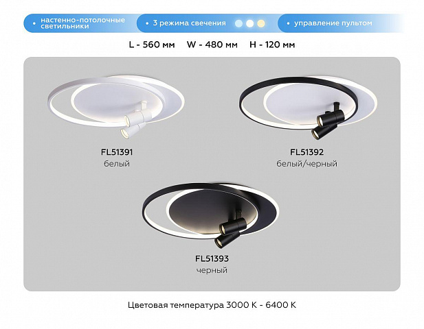 Накладной светильник Ambrella Light FL51391