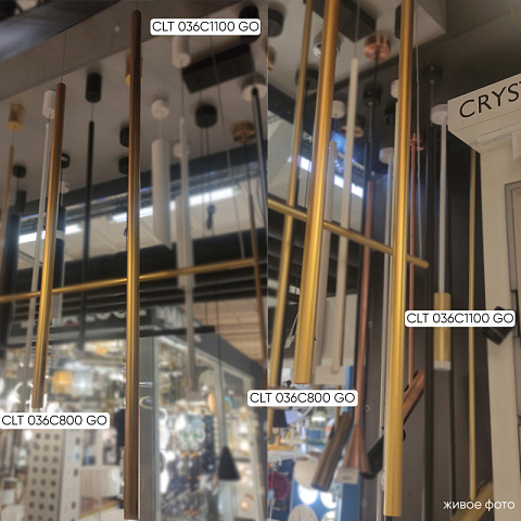 Подвесной светильник Crystal Lux CLT 036C800 GO